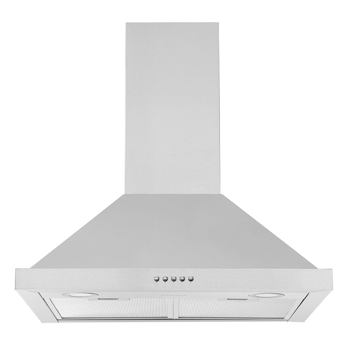 Hotte de cuisinière murale de style pyramidal convertible Ancona de 24 po - AN-1582
