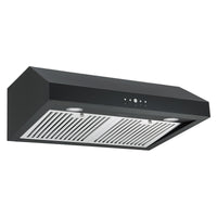 Hotte de cuisinière sous l'armoire Ancona de 30 po à conduit - AN-18042BLK