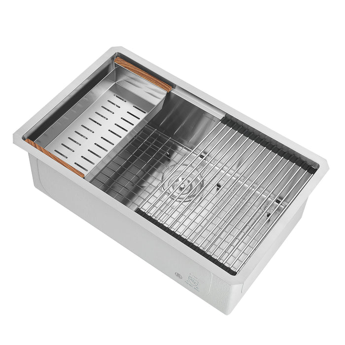 Évier de cuisine poste de travail sous plan Ancona de 30 po - AN-3372