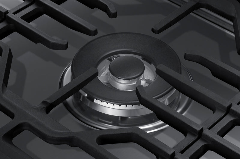 Surface de cuisson à gaz Samsung de 36 po avec brûleur double – NA36K6550TS