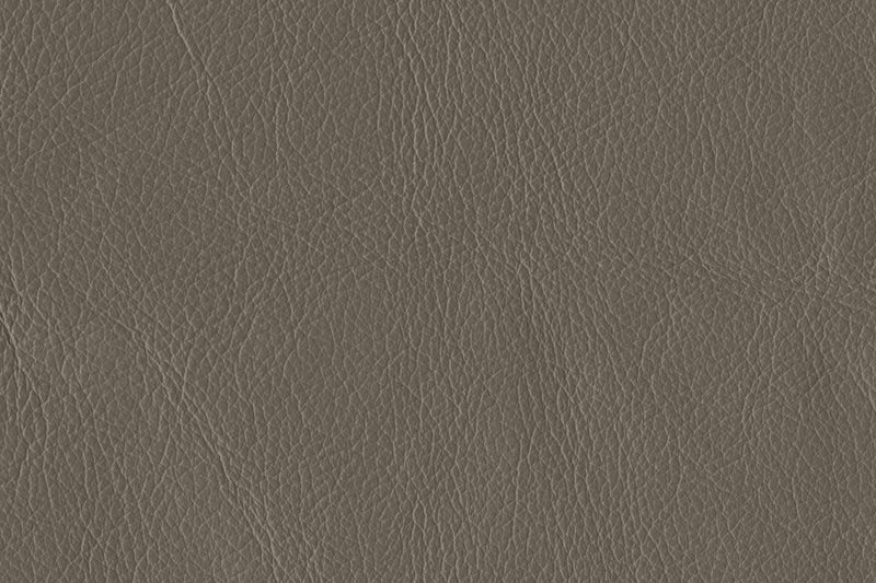 Pouf Kai en cuir véritable – gris