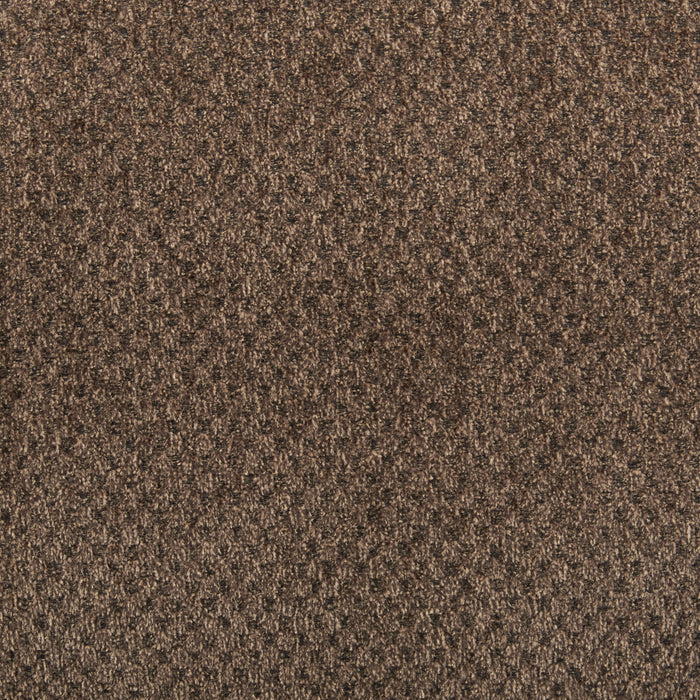 Pouf de rangement Febe de 26 po fabriqué au Canada en tissu de chenille avec pattes en bois - brun