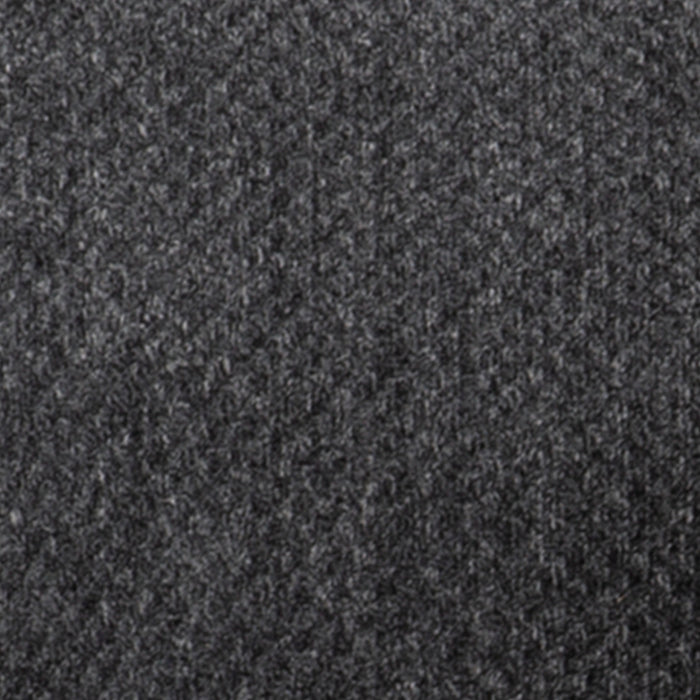Causeuse Febe de 75 po fabriquée au Canada en tissu de chenille avec accoudoirs évasés et coussins décoratifs - gris anthracite