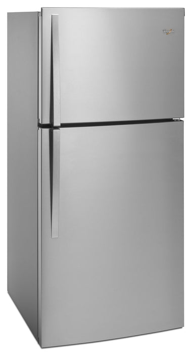 Réfrigérateur Whirlpool de 19,2 pi³ et de 30 po à congélateur supérieur - acier inoxydable monochrome - WRT549SZDM