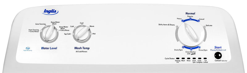 Laveuse Inglis de 4 pi³ à chargement par le haut - blanche - ITW4871FW