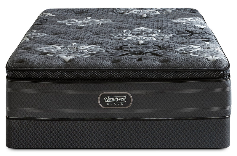 Ensemble matelas semi-ferme à plateau-coussin épais Devotion Beautyrest Black pour grand lit