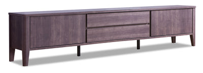 Gabe 72” TV Stand  - Contemporary style TV Stand in Walnut brown Medium Density Fibreboard (MDF)