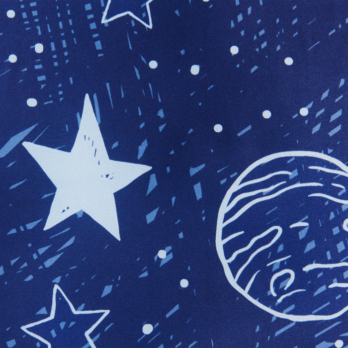 Ensemble d'édredon Galaxy 4 pièces pour lit double - bleu