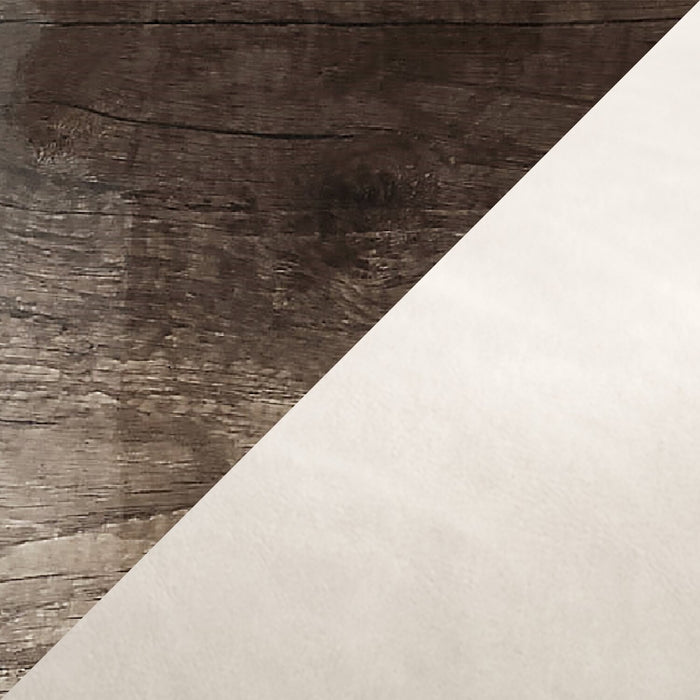 Ensemble de salle à manger Gino 5 pièces avec table et 4 chaises - fabriqué en Italie, rallonge de 63 po à 86 po (L), moderne - brun