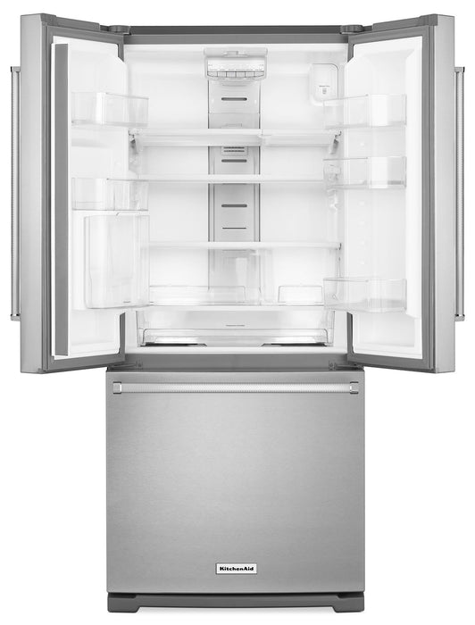 Réfrigérateur KitchenAid de 22 pi³ et de 30 po à portes françaises - acier inoxydable - KRFF300ESS