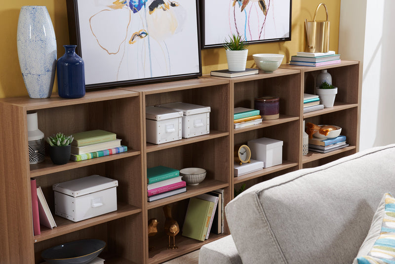 Bibliothèque Grady de 24,5 po à 3 tablettes - chêne d’été 