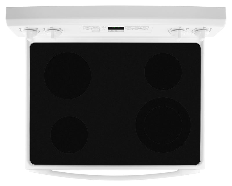 Cuisinière électrique Amana de 4,8 pi3 avec autonettoyage - blanche - YAER6603SFW