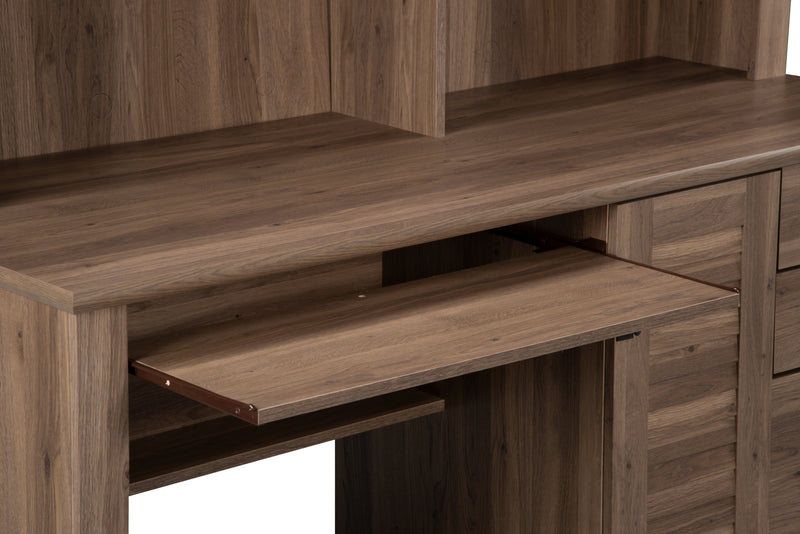 Bureau Harbor View de 62,25 po avec crédence - chêne salé