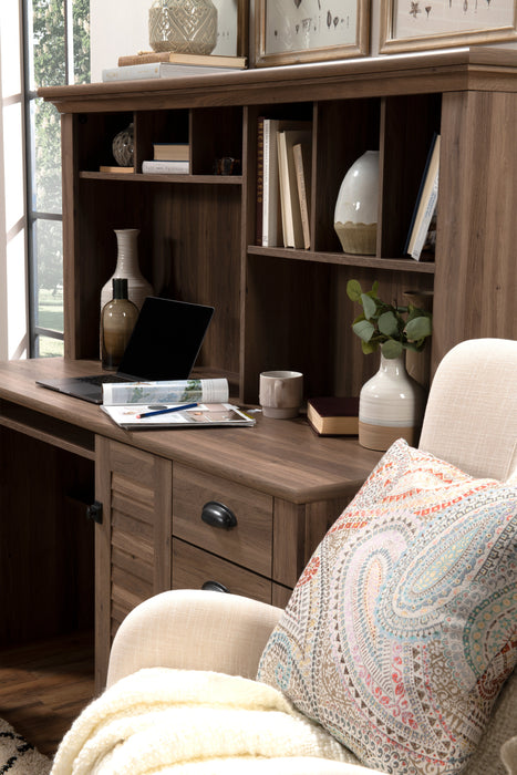 Bureau Harbor View de 62,25 po avec crédence - chêne salé