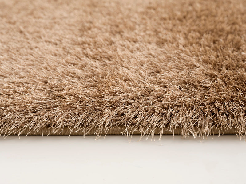 Carpette à poil long Harlow dorée - 5 pi x 7 pi