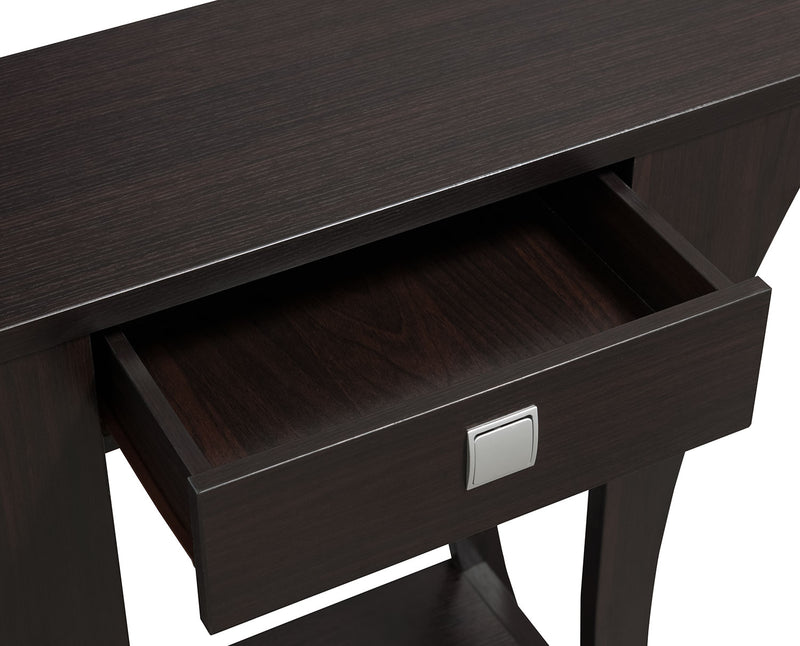 Table d'appoint Manila de 19,5 po avec tiroir - brune