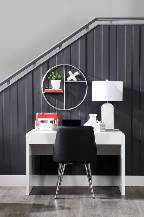 Bureau Hobson de 47,25 po - blanc lustré