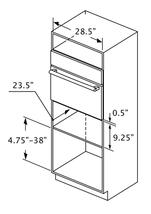 Tiroir-réchaud Bosch de série 500 de 2,2 pi3 - HWD5051UC 