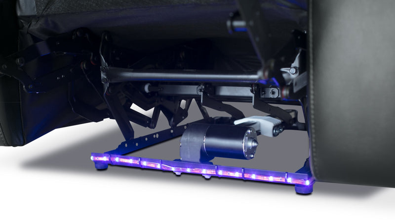 Fauteuil à inclinaison électrique Cato de 36,50 po en tissu d’apparence cuir avec appuie-tête électrique et deux porte-gobelets - noir