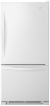  Réfrigérateur Whirlpool de 18,7 pi³ et de 30 po à congélateur inférieur - blanc sur blanc - WRB329DF…