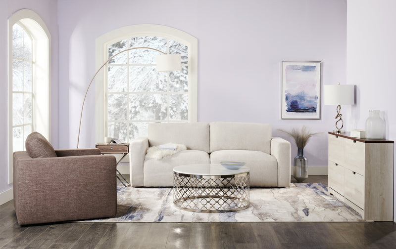 Lampe de table de 26 po chrome avec motif torsadé