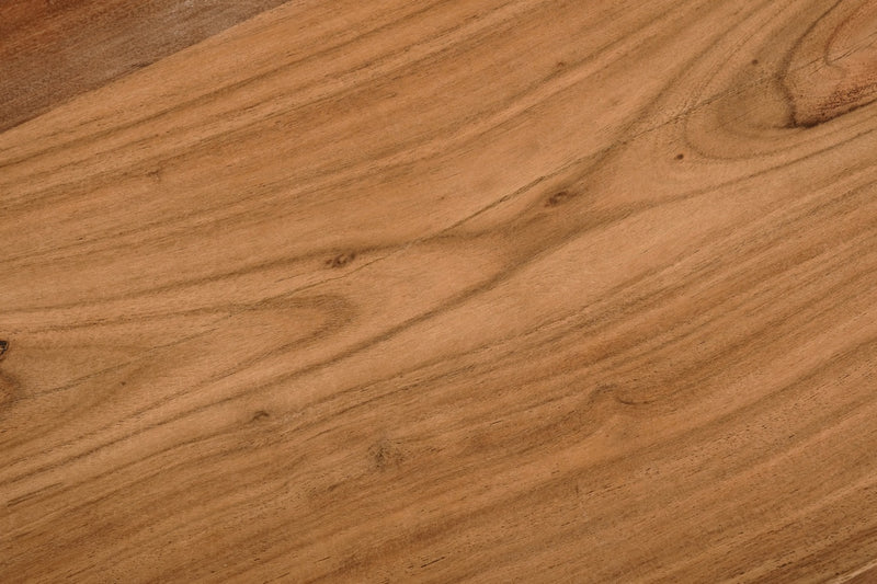 Table de bout rustique Agra de 24 po - brune et noire avec pattes en fer