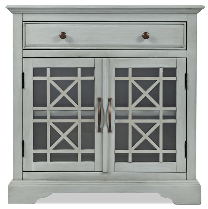 Armoire décorative Marseille de 32 po avec tiroir - gris antique