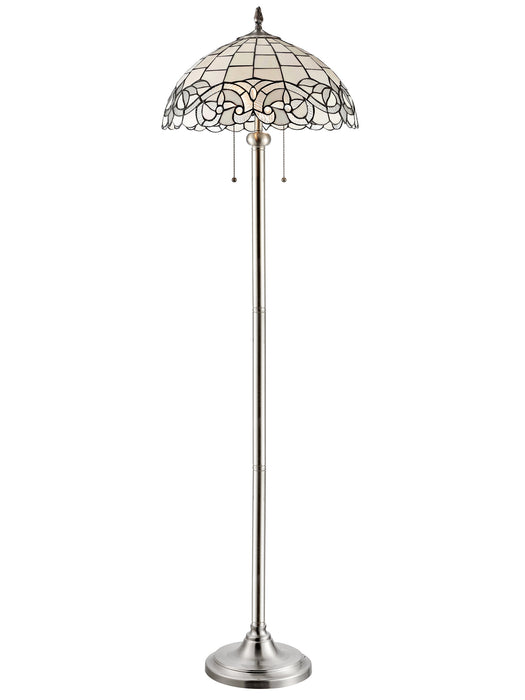 Lampe à pied Jasmin de 63 po de style Tiffany avec verre soufflé à la main
