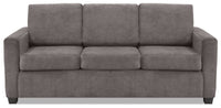Sofa-lit double Becca en chenille –  gris