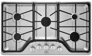 Surface de cuisson à gaz Maytag de 36 po à 5 éléments - acier inoxydable - MGC7536DS