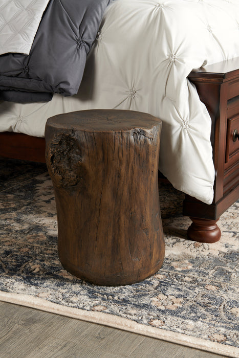 Table d'appoint Jordy de 15 po en imitation de bois - noire