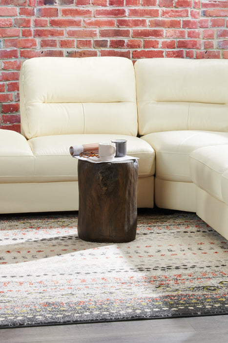 Table d'appoint Jordy de 15 po en imitation de bois - noire