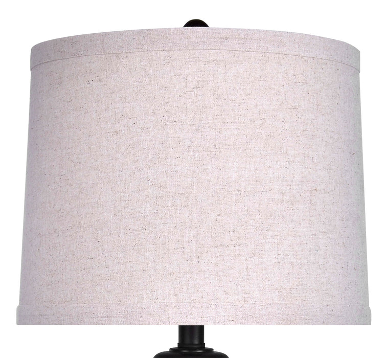 Lampe de table de 26,5 po au fini bronze huilé