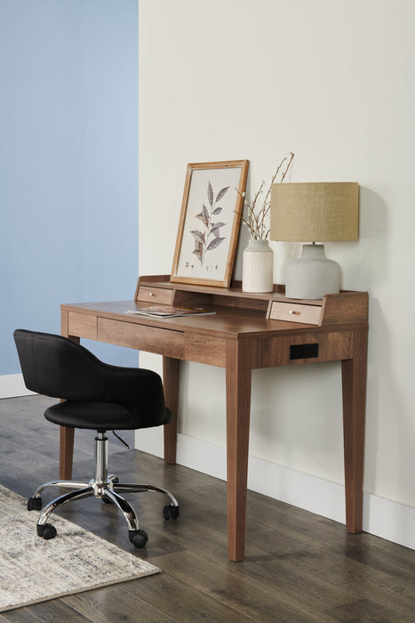 Bureau Jude de 47,25 po à 3 tiroirs - noisette