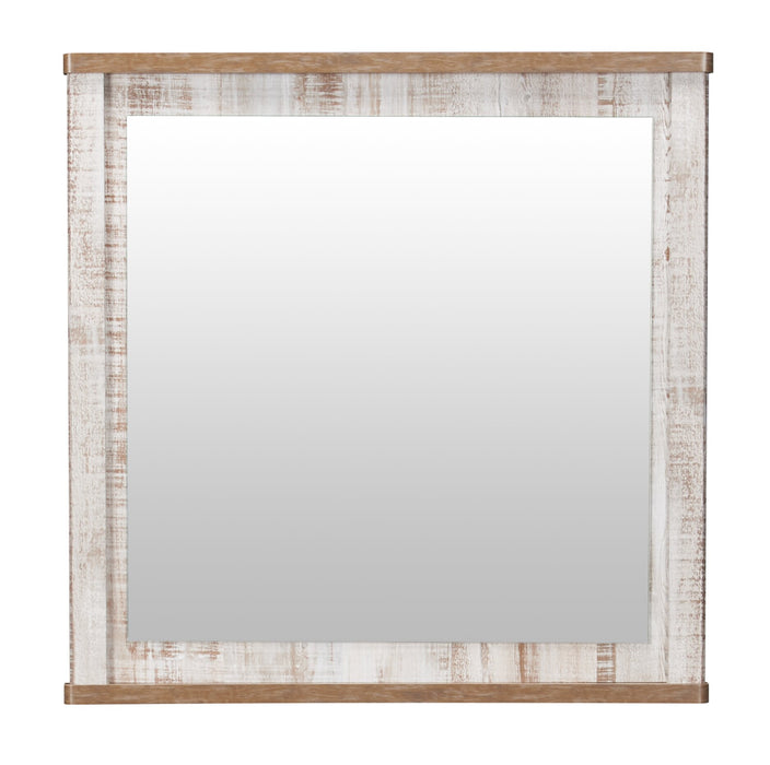 Miroir de commode de chambre à coucher Kaia, fabriqué au Canada - blanchi