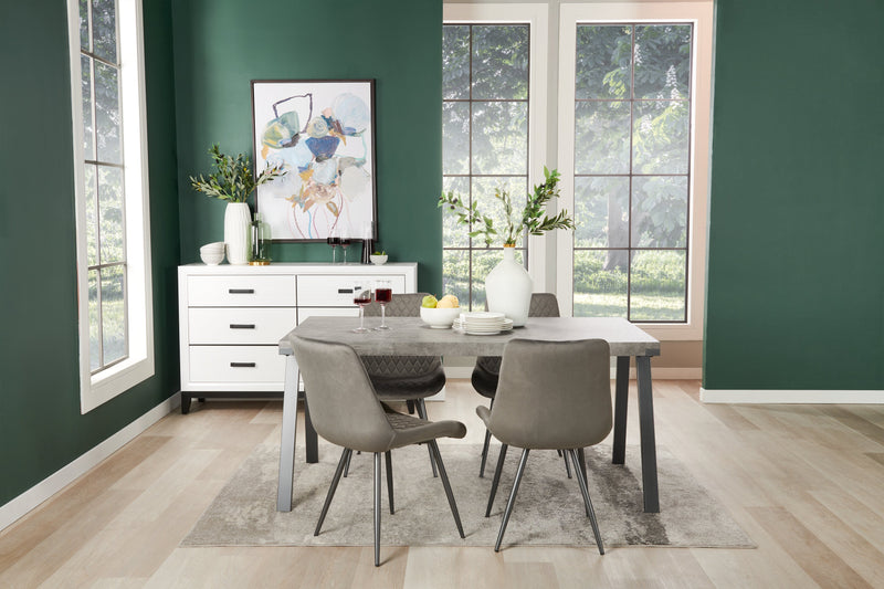 Commode Kate de 58 po (L) x 37 po (H) à 6 tiroirs pour la chambre à coucher - blanche