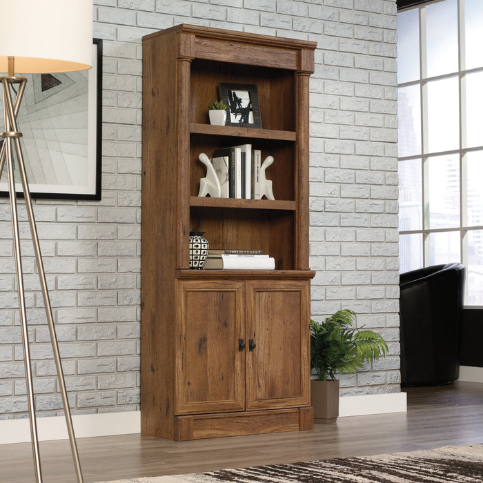 Bibliothèque Vinecrest de 29,37 po avec armoire - chêne antique