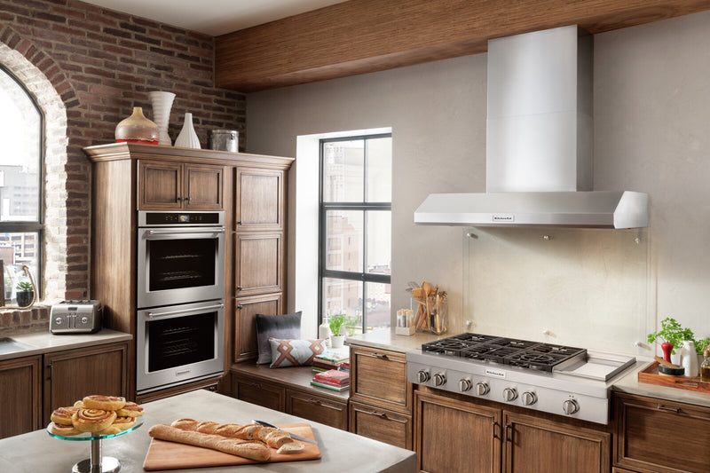 Surface de cuisson à gaz KitchenAid de 48 po à 6 éléments - acier inoxydable - KCGC558JSS