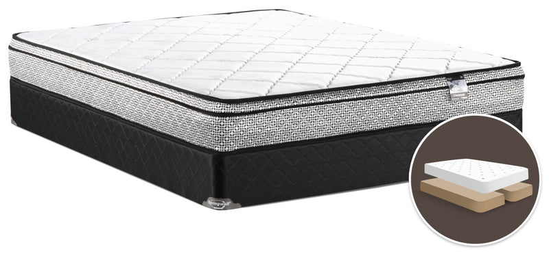 Ensemble matelas ferme à Euro-plateau divisé Odin 3 de Springwall pour grand lit