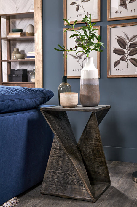 Table d'appoint Kelso de 16 po - grise