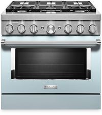 Cuisinière intelligente hybride KitchenAid de 5,1 pi³ avec autonettoyage - bleu Miami - KFDC506JMB