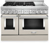 Cuisinière intelligente hybride KitchenAid de 6,3 pi³ avec autonettoyage et plaque chauffante - lait frappé - KFDC558JMH