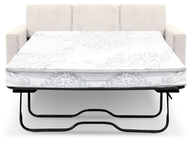 Sofa-lit double Becca en chenille –  argenté