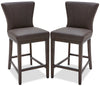 Tabouret Quinn de hauteur comptoir, ensemble de 2 - brun
