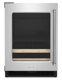 Refroidisseur à boissons KitchenAid de 4,9 pi³ et de 24 po sous le comptoir - acier inoxydable - KUB…