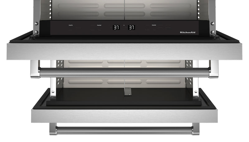 Réfrigérateur-tiroir KitchenAid de 4,3 pi³ et de 24 po sous le comptoir à tiroirs - acier inoxydable - KUDR204KSB