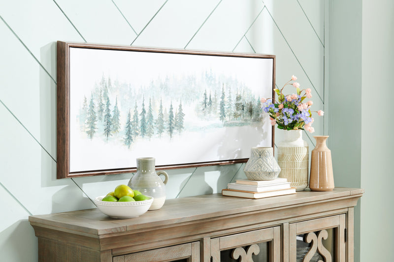 Paysage à l’acrylique - 22 po x 52 po 