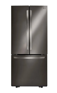 Réfrigérateur LG de 22 pi³ et de 30 po à portes françaises - acier inoxydable noir Smudge-ProofMD - …