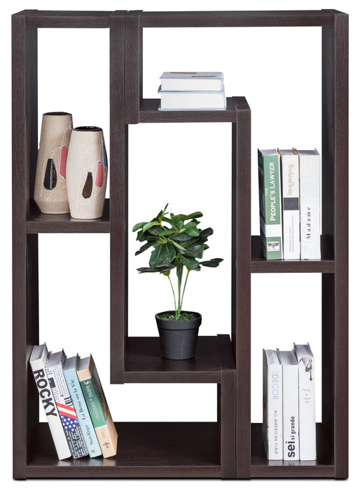 Meuble pour téléviseur moderne Vigo de 47 po à 94 po avec rangement et système de gestion des câbles pour téléviseurs jusqu’à 100 po - brun café