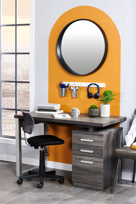 Chaise de bureau Leigh de 16 po - noire avec dossier à mailles